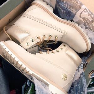 GENTLY USED limited edition Timberland boots